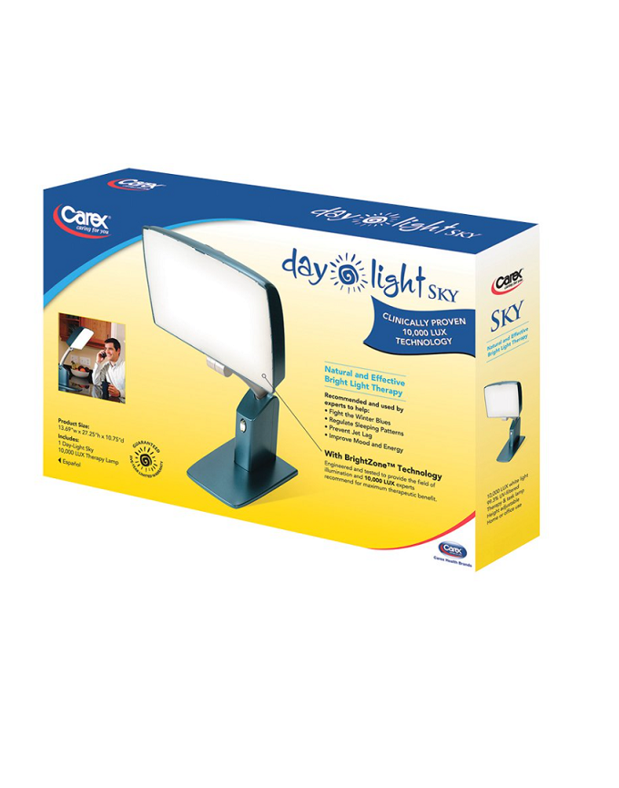 Carex DayLight Sky Therapy Lamp DL2000 Rolling Spokes 1st in